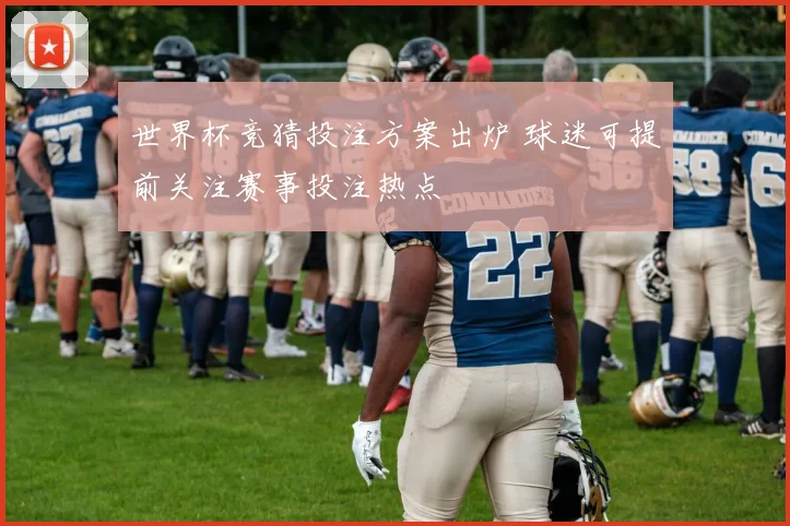 世界杯竞猜投注方案出炉 球迷可提前关注赛事投注热点