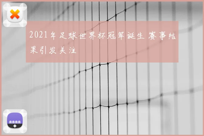 2021年足球世界杯冠军诞生 赛事结果引发关注